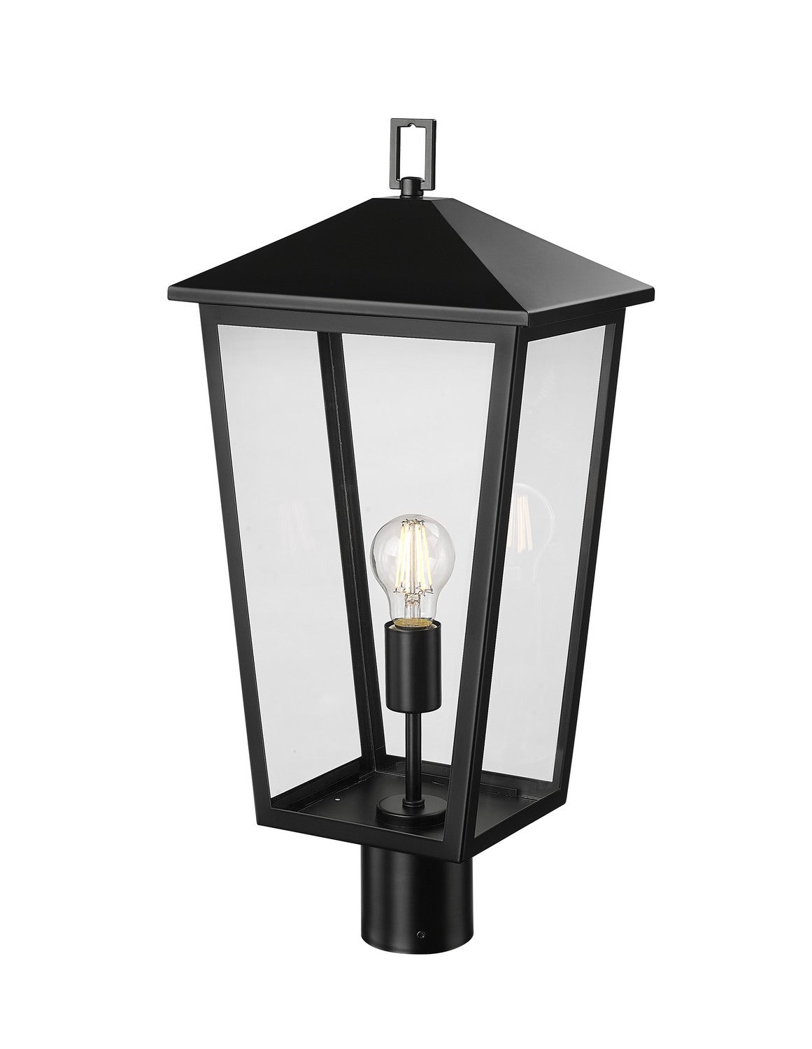 Millennium - 198301-PBK - One Light Outdoor Post Lantern - Munger - Powder Coated Black