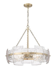 Millennium - 199904-VB - Four Light Pendant - Sinclara - Vintage Brass