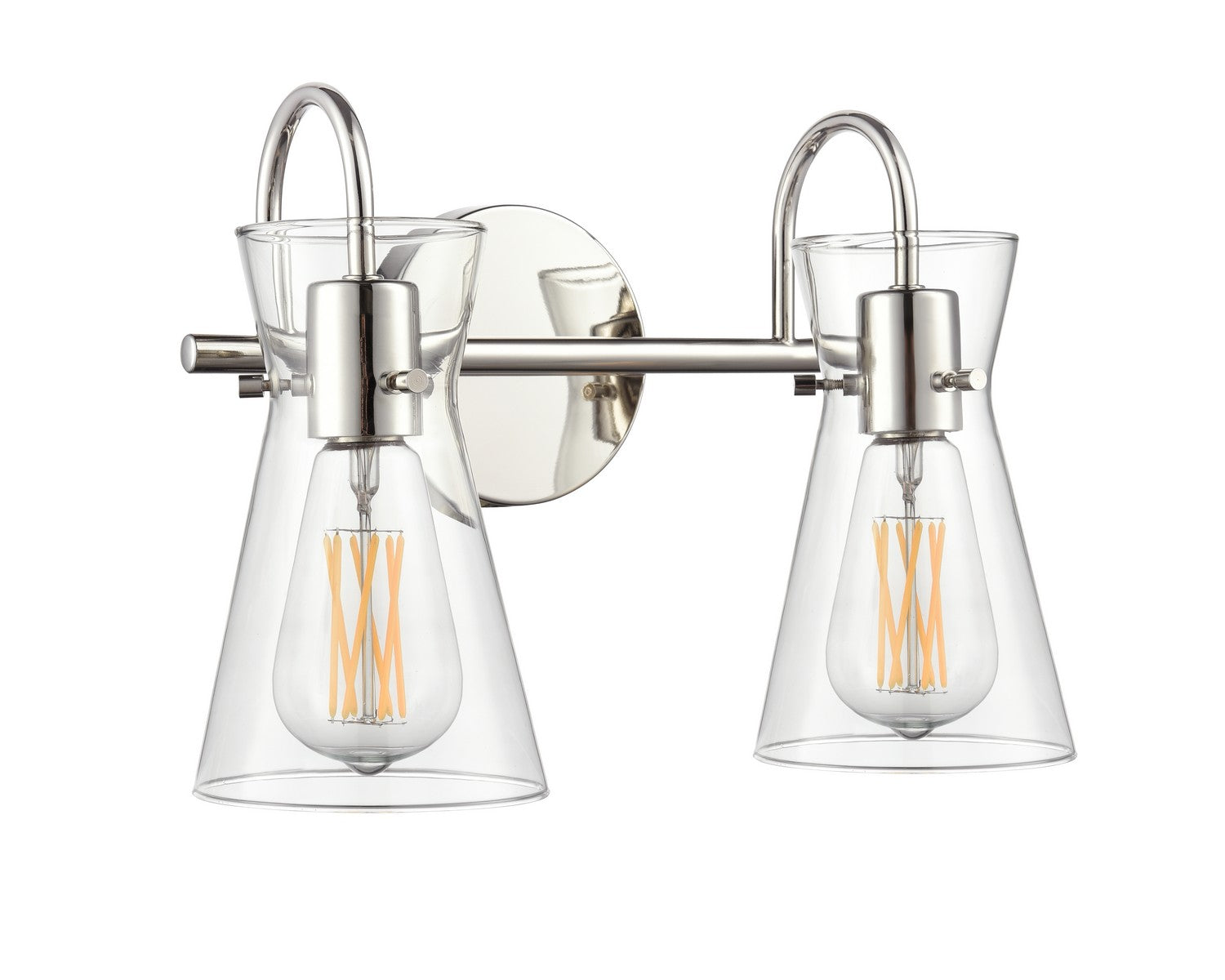 Millennium - 21002-PN - Two Light Vanity - Camellia - Polished Nickel