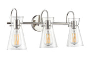 Millennium - 21003-PN - Three Light Vanity - Camellia - Polished Nickel