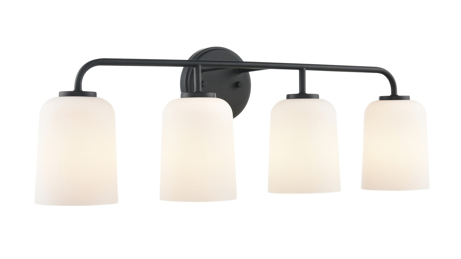 Millennium - 214104-MB - Four Light Vanity - Laphia - Matte Black