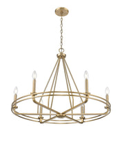 Millennium - 21606-VB - Six Light Chandelier - Jody - Vintage Brass