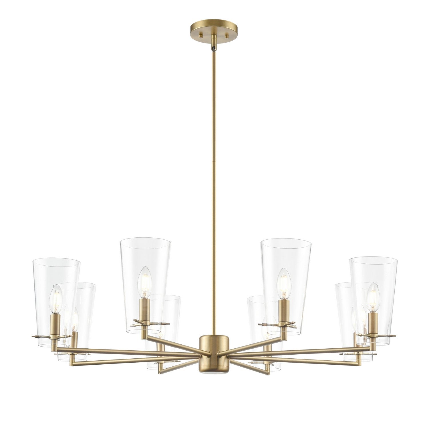 Millennium - 217008-VB - Eight Light Chandelier - Maccan - Vintage Brass