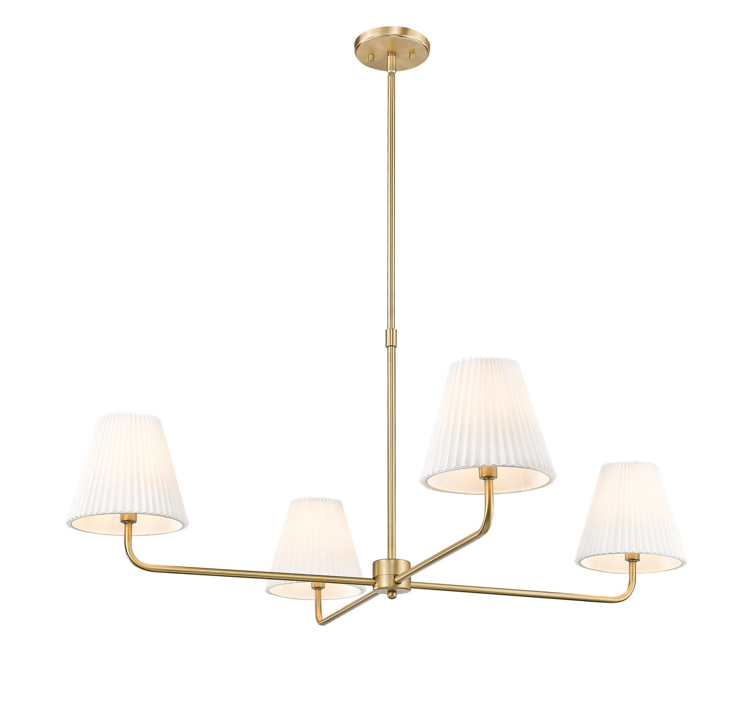 Millennium - 25104-VB - Four Light Chandelier - Ami - Vintage Brass