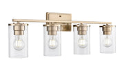 Millennium - 2704-MG - Four Light Vanity - Verlana - Modern Gold