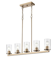 Millennium - 2725-MG - Five Light Chandelier - Verlana - Modern Gold