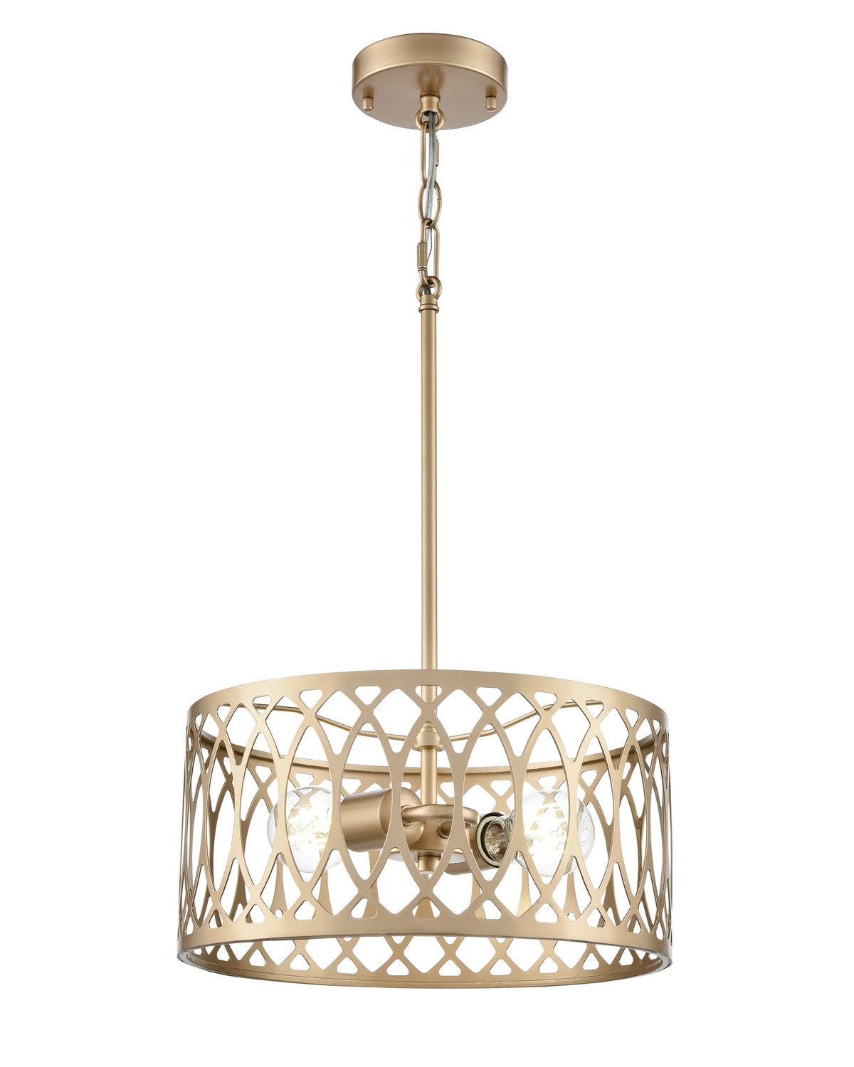 Millennium - 42102-PMG - Two Light Pendant - Arelyn - Painted Modern Gold