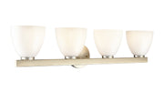 Millennium - 49004-MG - Four Light Vanity - Apria - Modern Gold