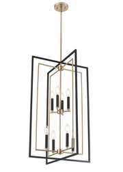 Millennium - 91708-MB/MG - Eight Light Pendant - Noelle - Matte Black
