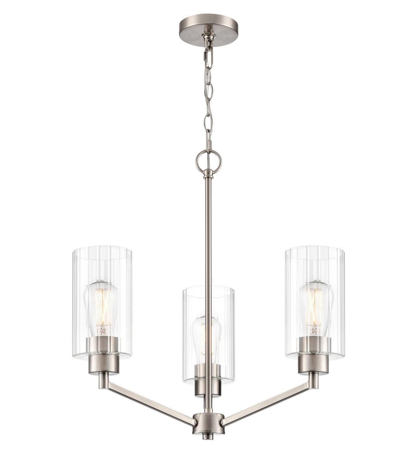 Millennium - 9513-BN - Three Light Chandelier - Beverlly - Brushed Nickel