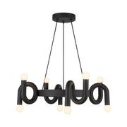 Alora - CH420823MB - Eight Light Chandelier - Sadie - Matte Black