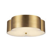 Alora - FM566314BG - Three Light Flush Mount - Adella - Brushed Gold