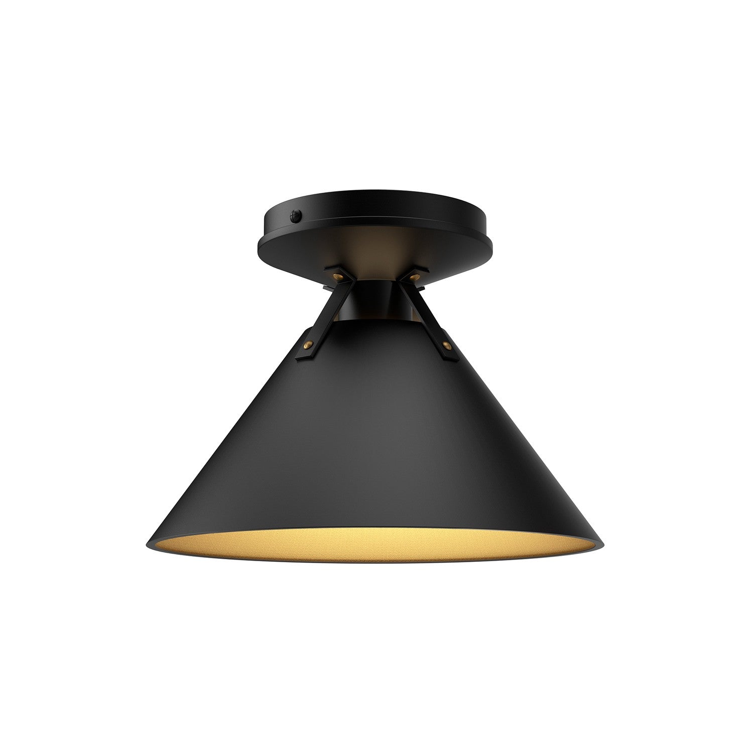 Alora - FM584507MB - One Light Flush Mount - Archer - Matte Black