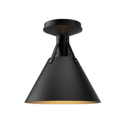 Alora - FM584811MB - One Light Flush Mount - Archer - Matte Black