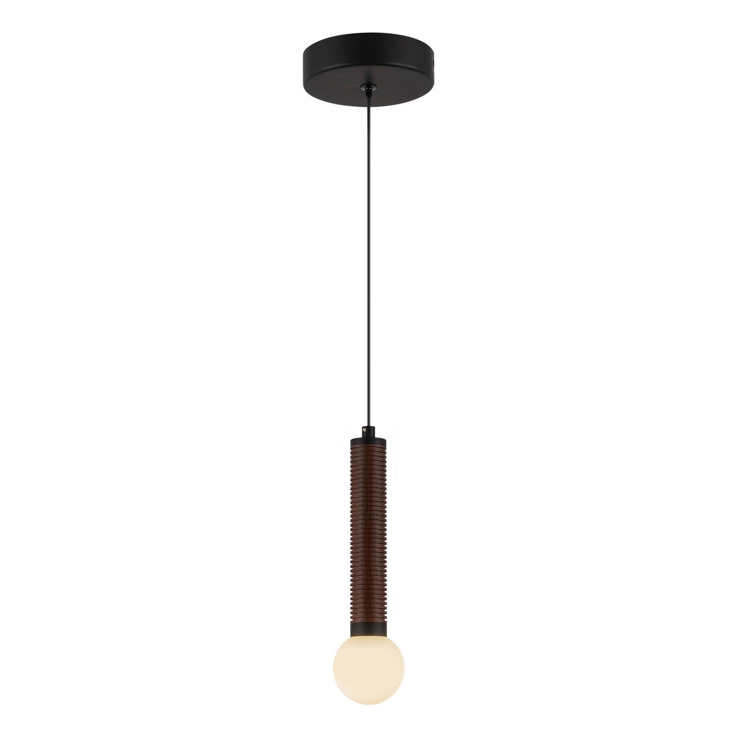 Alora - PD612109MBOP-UNV - LED Pendant - Arden - Matte Black/Opal Glass