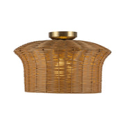 Alora - SF641016BG - One Light Semi-Flush Mount - Kai - Brushed Gold