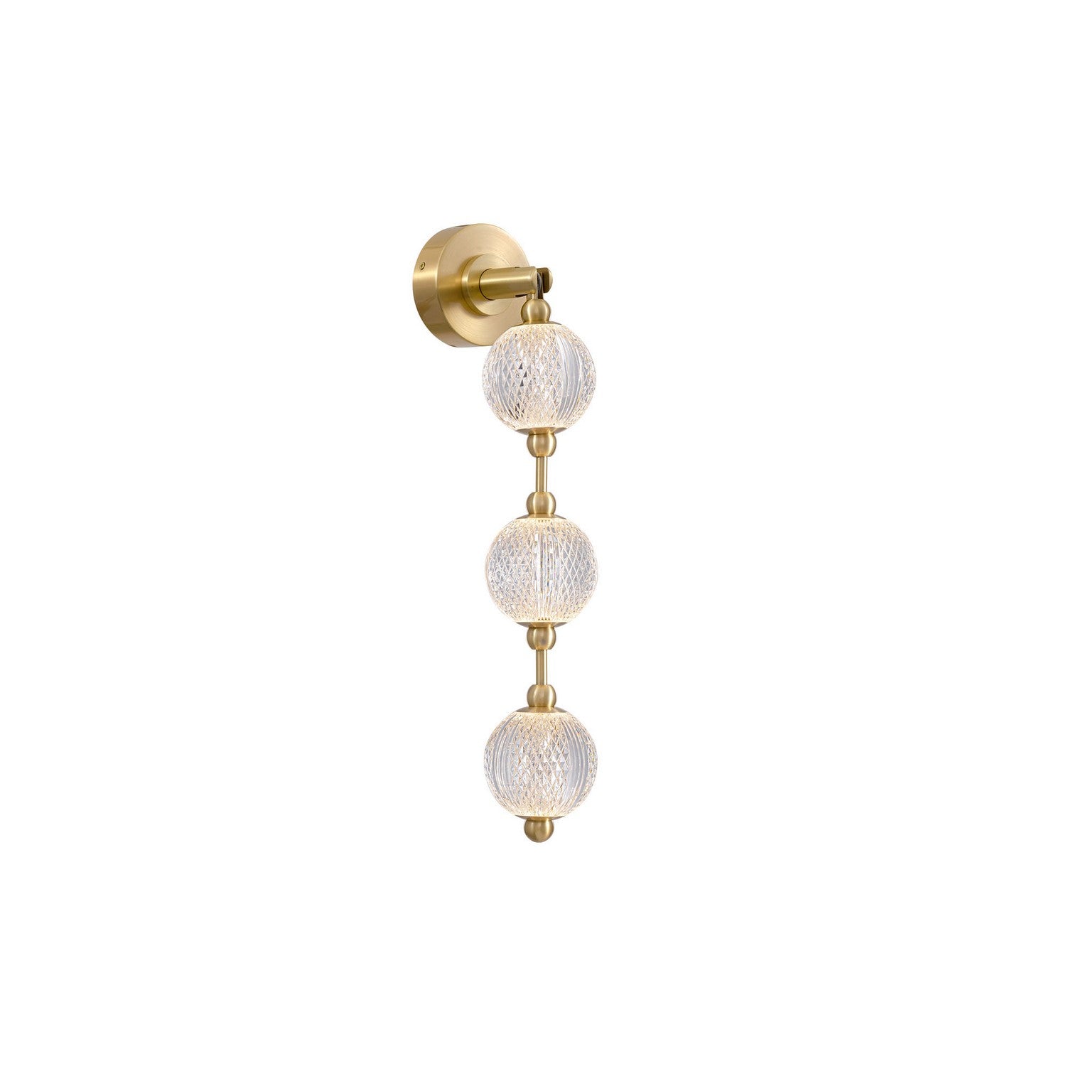 Alora - WV321003NB-UNV-010 - LED Wall Vanity - Marni - Natural Brass