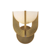 Alora - WV362106VBAR-UNV - LED Wall Vanity - Colette - Vintage Brass/Alabaster