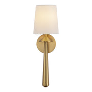 Alora - WV497106BGWL - One Light Vanity - Bridgette - Brushed Gold/White Linen