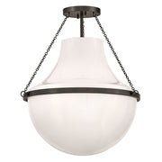 Hinkley - 46893BX - LED Semi-Flush Mount - Collins - Black Oxide