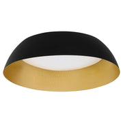 Quorum - 3-216-1550 - LED Ceiling Mount - Lucci - Black|Industrial Brass
