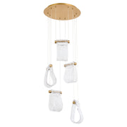 Quorum - 3-6102-40 - LED Pendant - Veer - Aged Brass