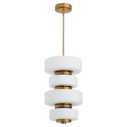 Quorum - 3-81-56 - LED Pendant - Favo - Brushed Brass