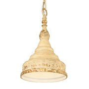 Golden - 1942-S ATS - One Light Pendant - Wellsly - Aged Tuscan Stone