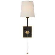Visual Comfort Signature - JN 2052MBK/CG-L-CL - LED Wall Sconce - Lucia - Matte Black and Crystal