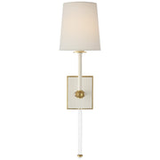 Visual Comfort Signature - JN 2052WHT/CG-L-CL - LED Wall Sconce - Lucia - Matte White and Crystal