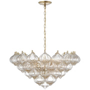 Visual Comfort Signature - JN 5145HAB-GF - LED Chandelier - Caselli - Hand-Rubbed Antique Brass