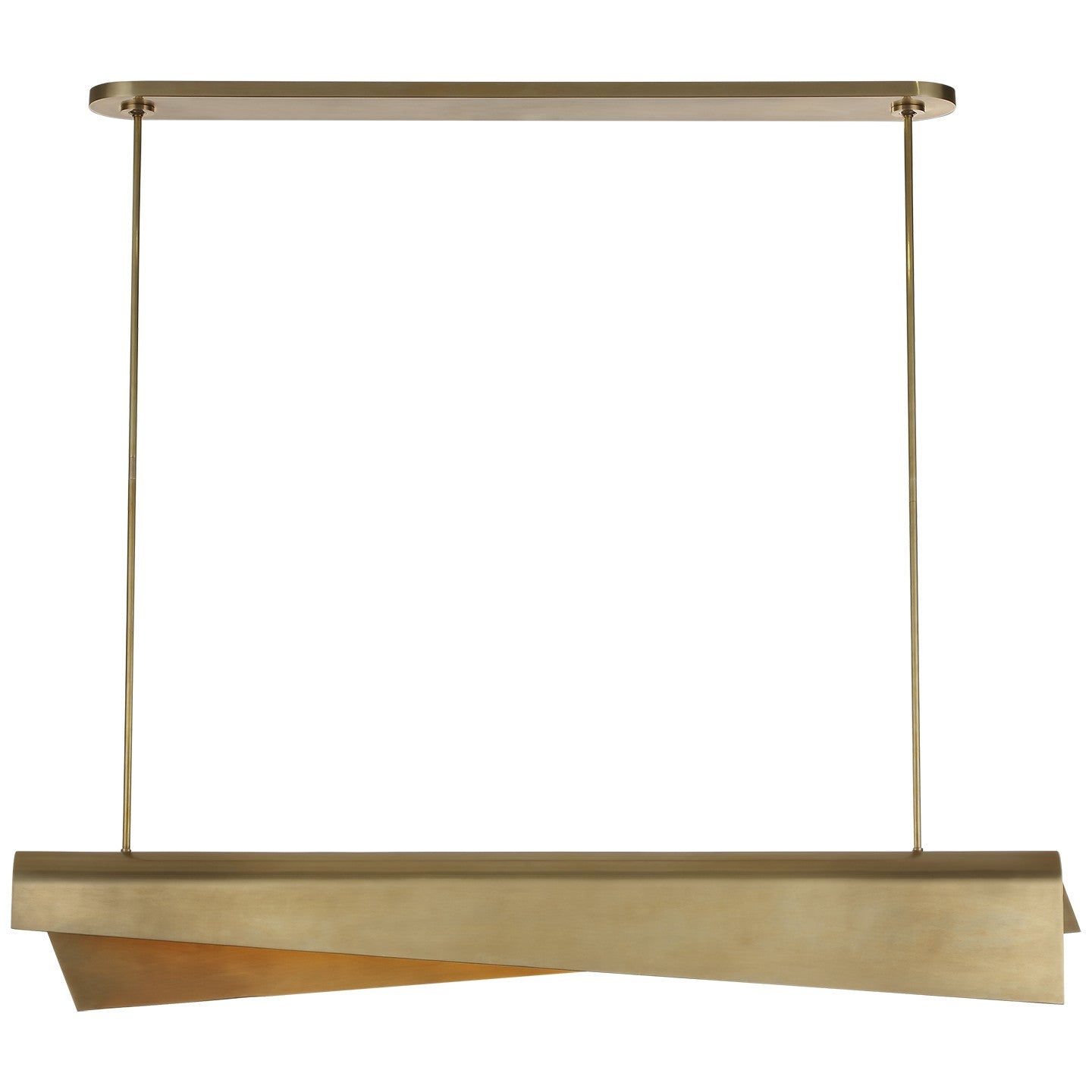 Visual Comfort Signature - KW 5633AB - LED Pendant - Piel - Antique-Burnished Brass