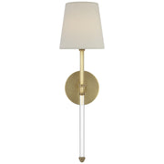 Visual Comfort Signature - SK 2019HAB-L-CL - LED Wall Sconce - Camille - Hand-Rubbed Antique Brass
