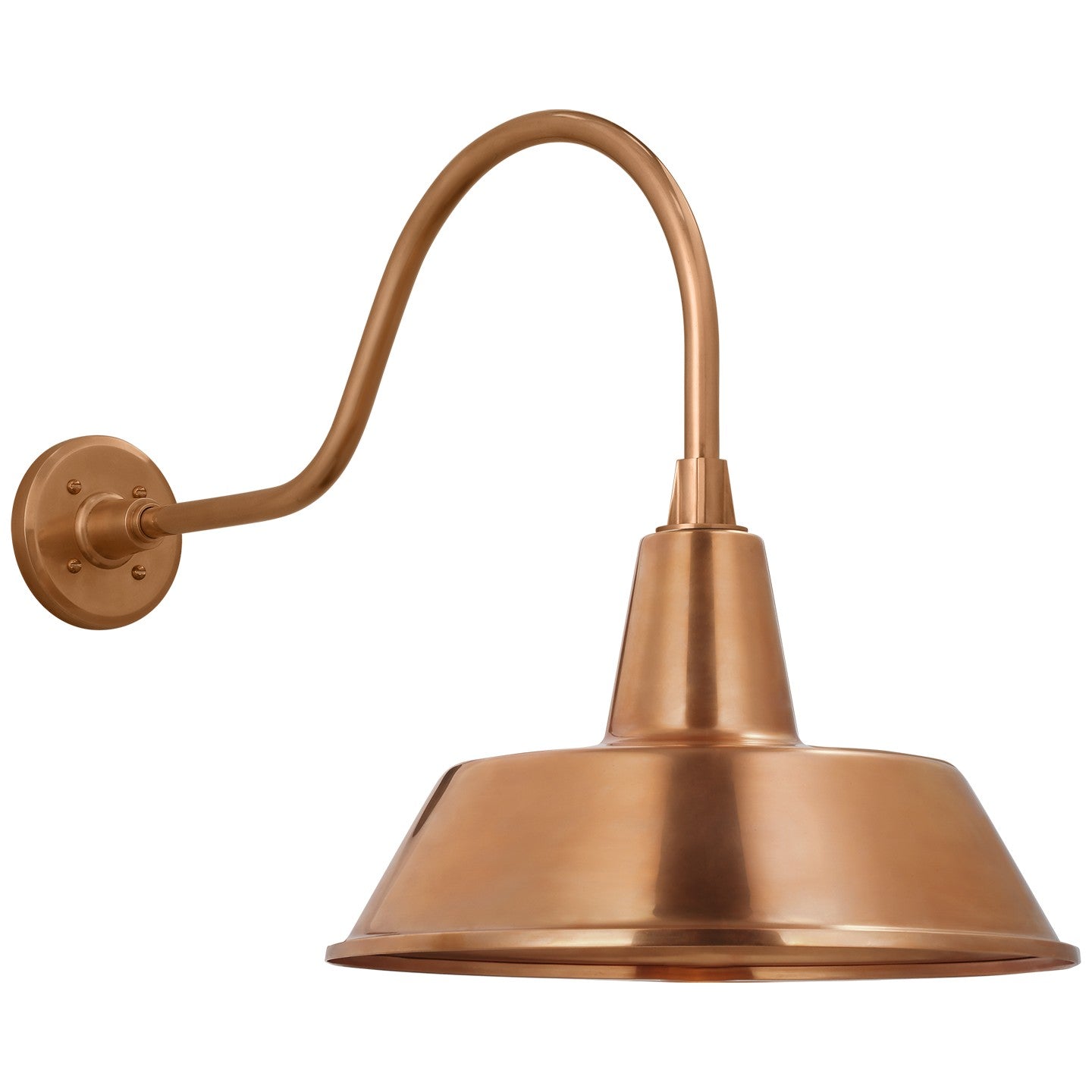 Visual Comfort Signature - TOB 2802SC/S2-SC - LED Barn Light - Academy Barn Light - Soft Copper