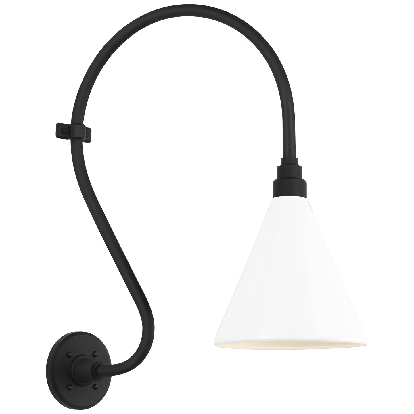 Visual Comfort Signature - TOB 2804MBK/S10-WHT - LED Barn Light - Academy Barn Light - Matte Black