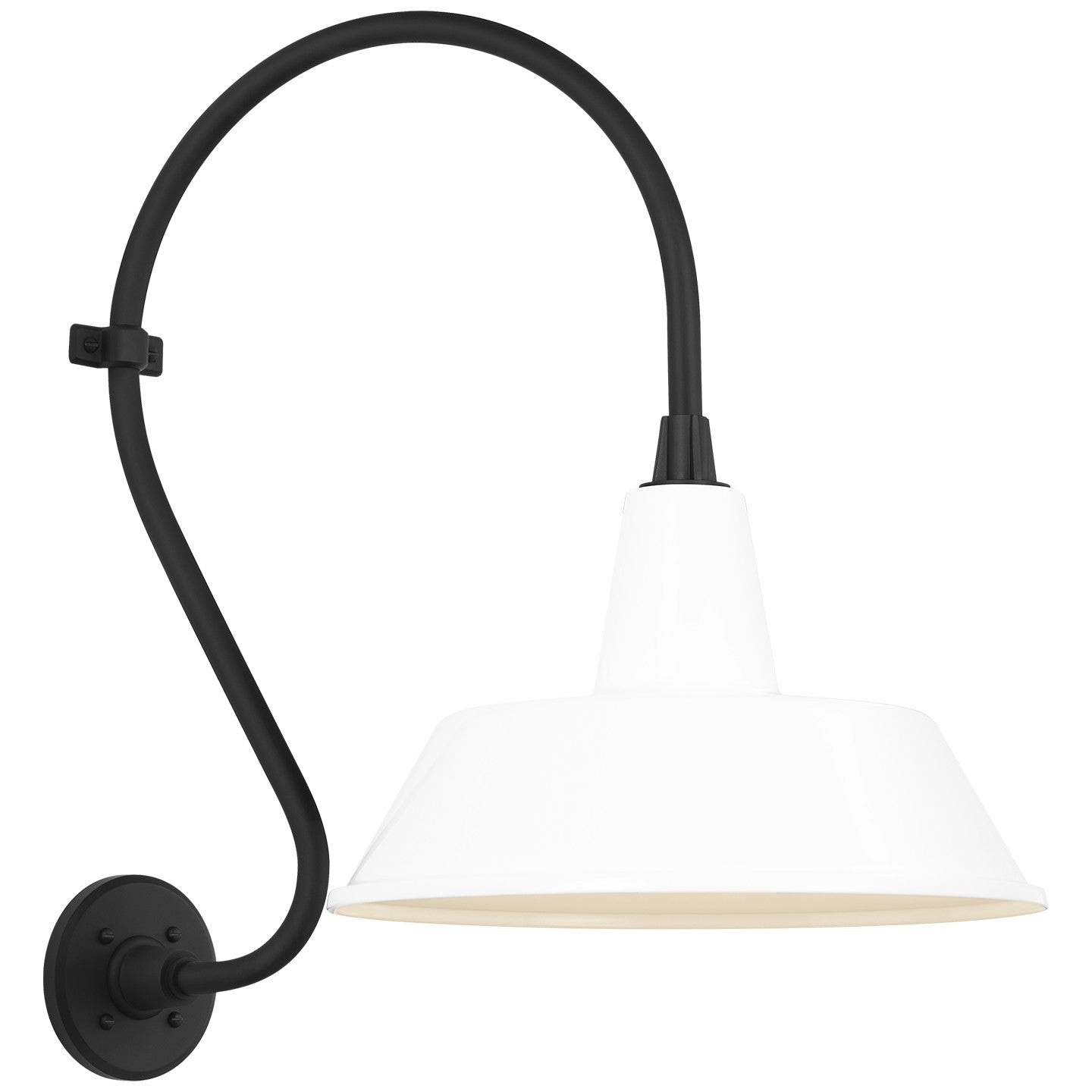 Visual Comfort Signature - TOB 2804MBK/S2-WHT - LED Barn Light - Academy Barn Light - Matte Black