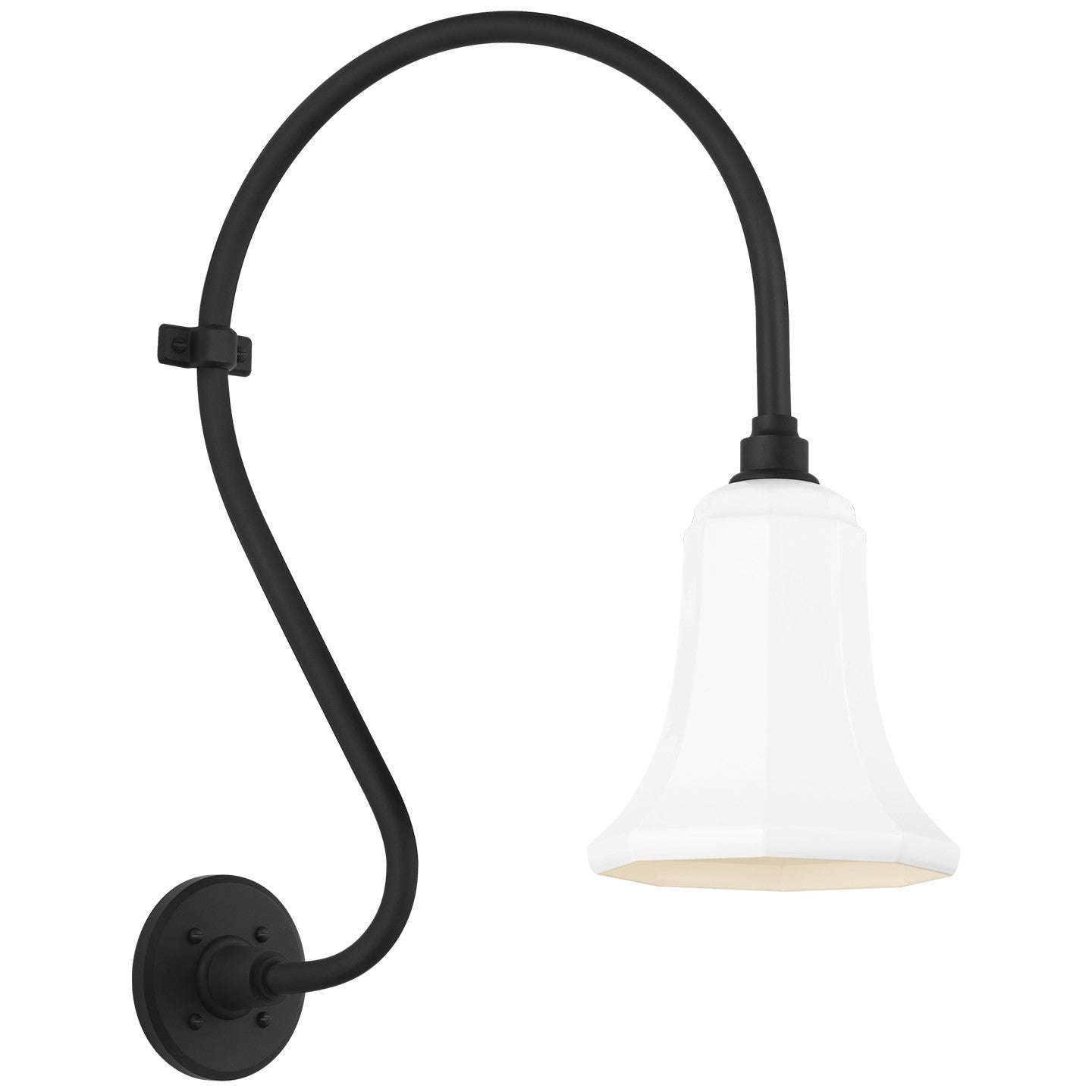 Visual Comfort Signature - TOB 2804MBK/S8-WHT - LED Barn Light - Academy Barn Light - Matte Black