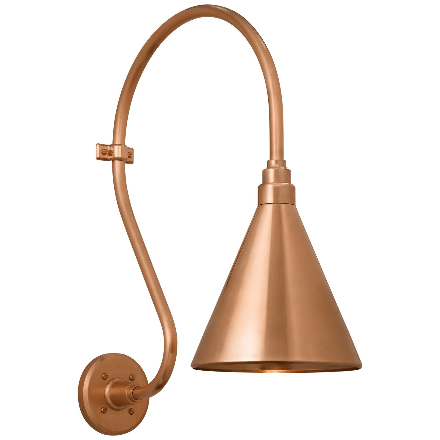 Visual Comfort Signature - TOB 2804SC/S10-SC - LED Barn Light - Academy Barn Light - Soft Copper