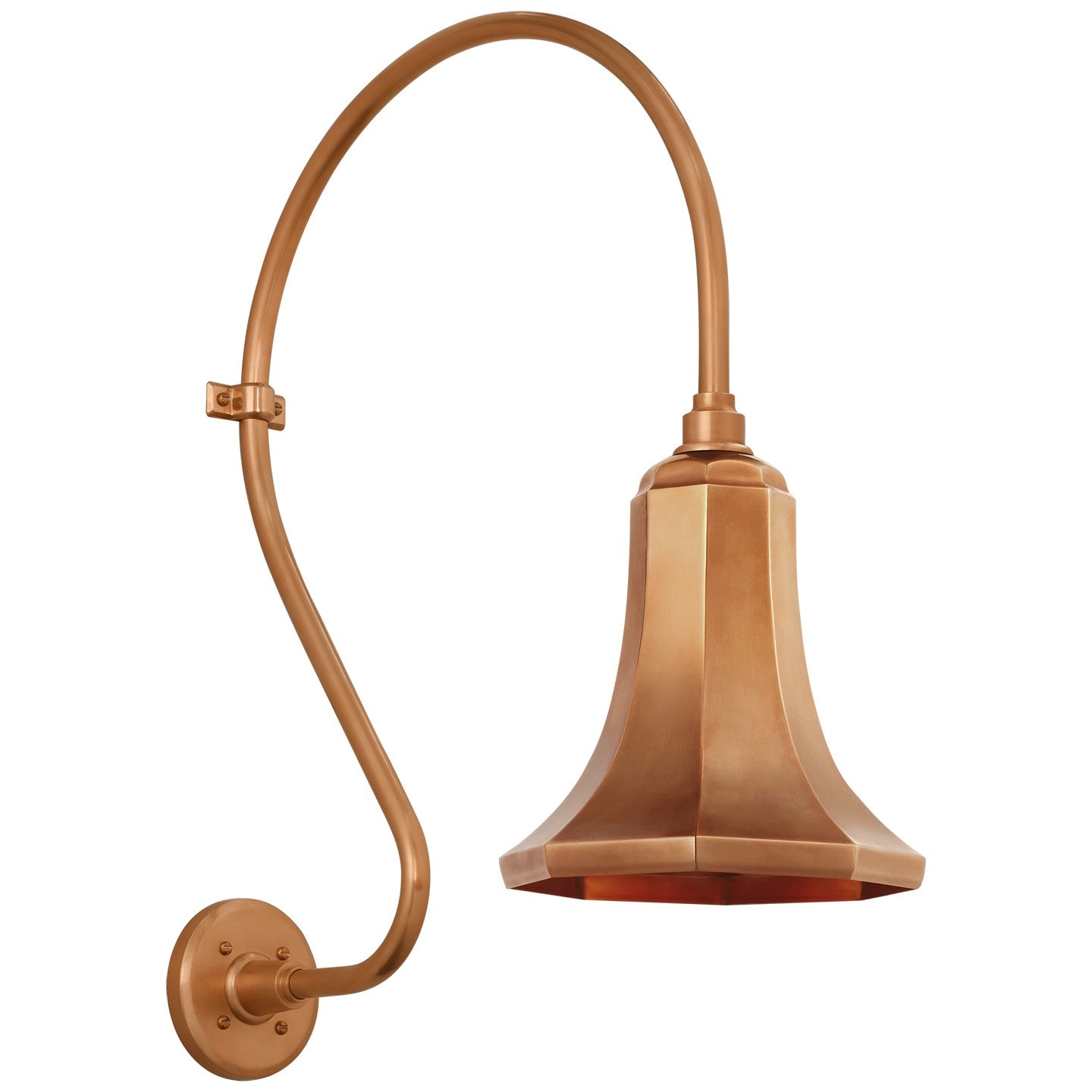 Visual Comfort Signature - TOB 2805SC/S9-SC - LED Barn Light - Academy Barn Light - Soft Copper