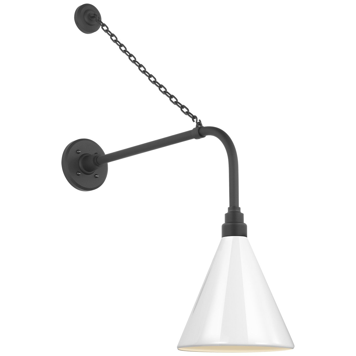 Visual Comfort Signature - TOB 2810MBK/S10-WHT - LED Barn Light - Academy Barn Light - Matte Black