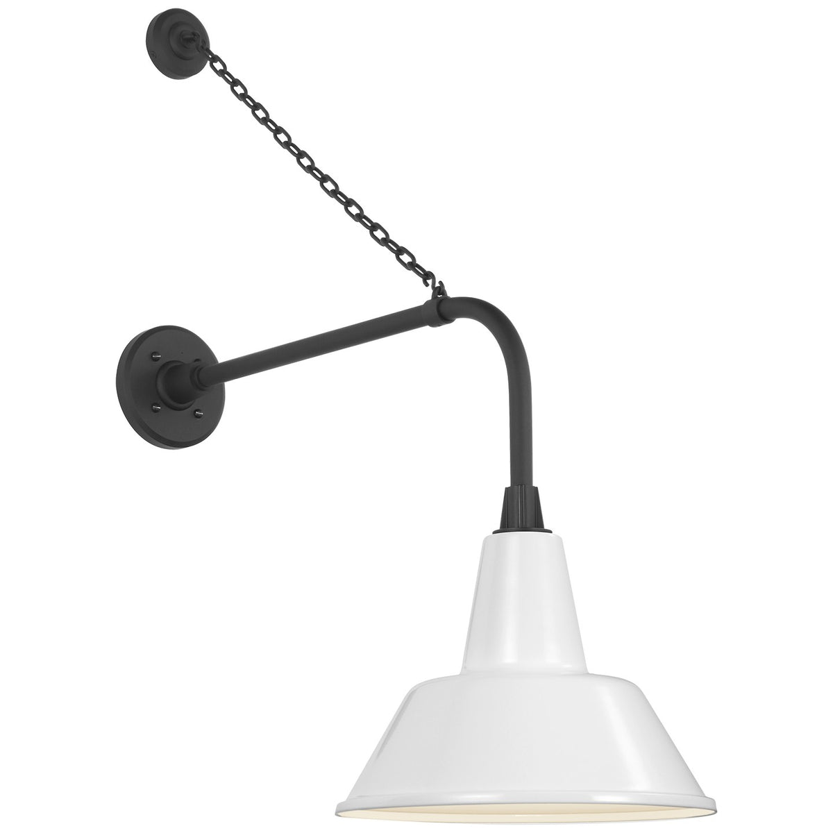 Visual Comfort Signature - TOB 2810MBK/S1-WHT - LED Barn Light - Academy Barn Light - Matte Black