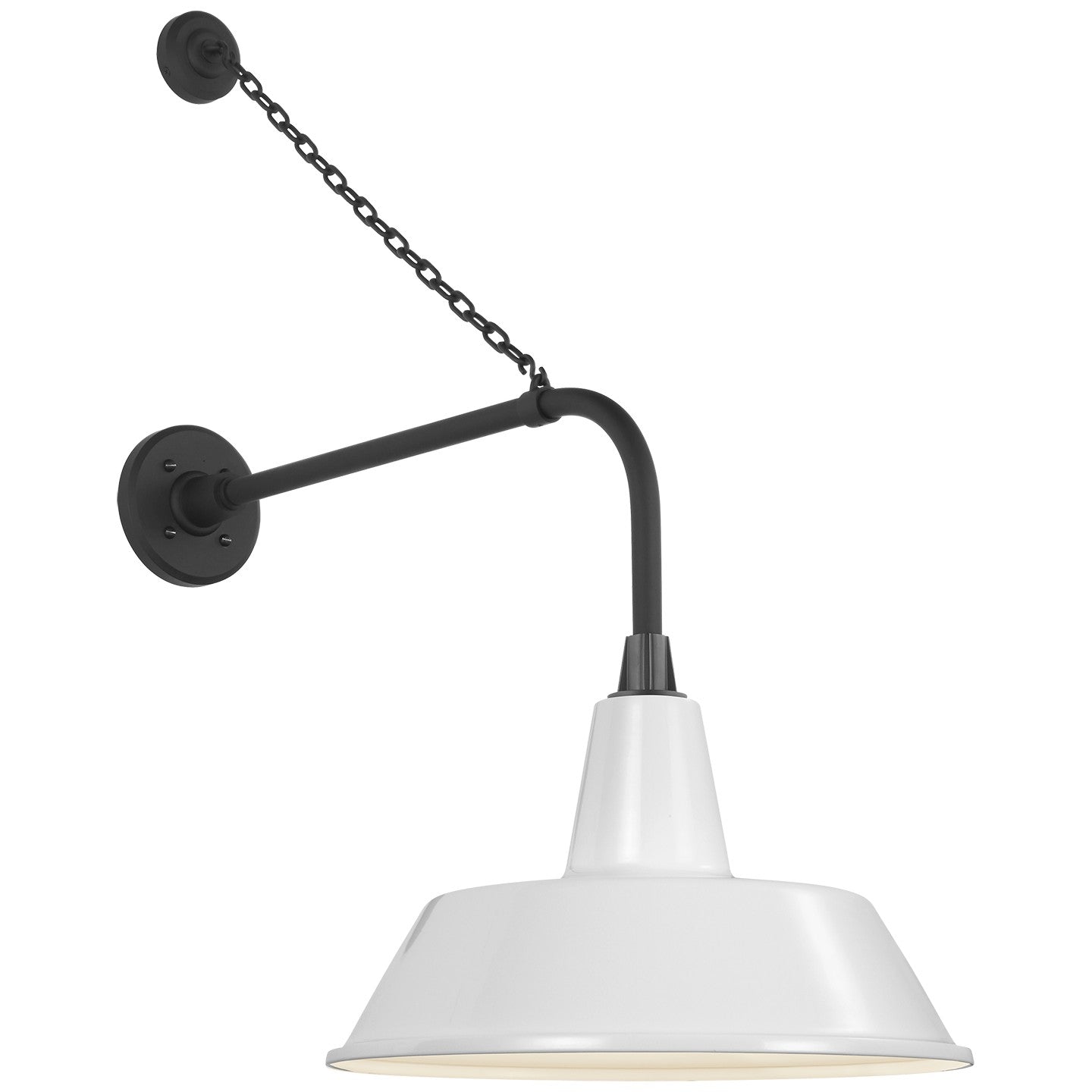 Visual Comfort Signature - TOB 2810MBK/S2-WHT - LED Barn Light - Academy Barn Light - Matte Black