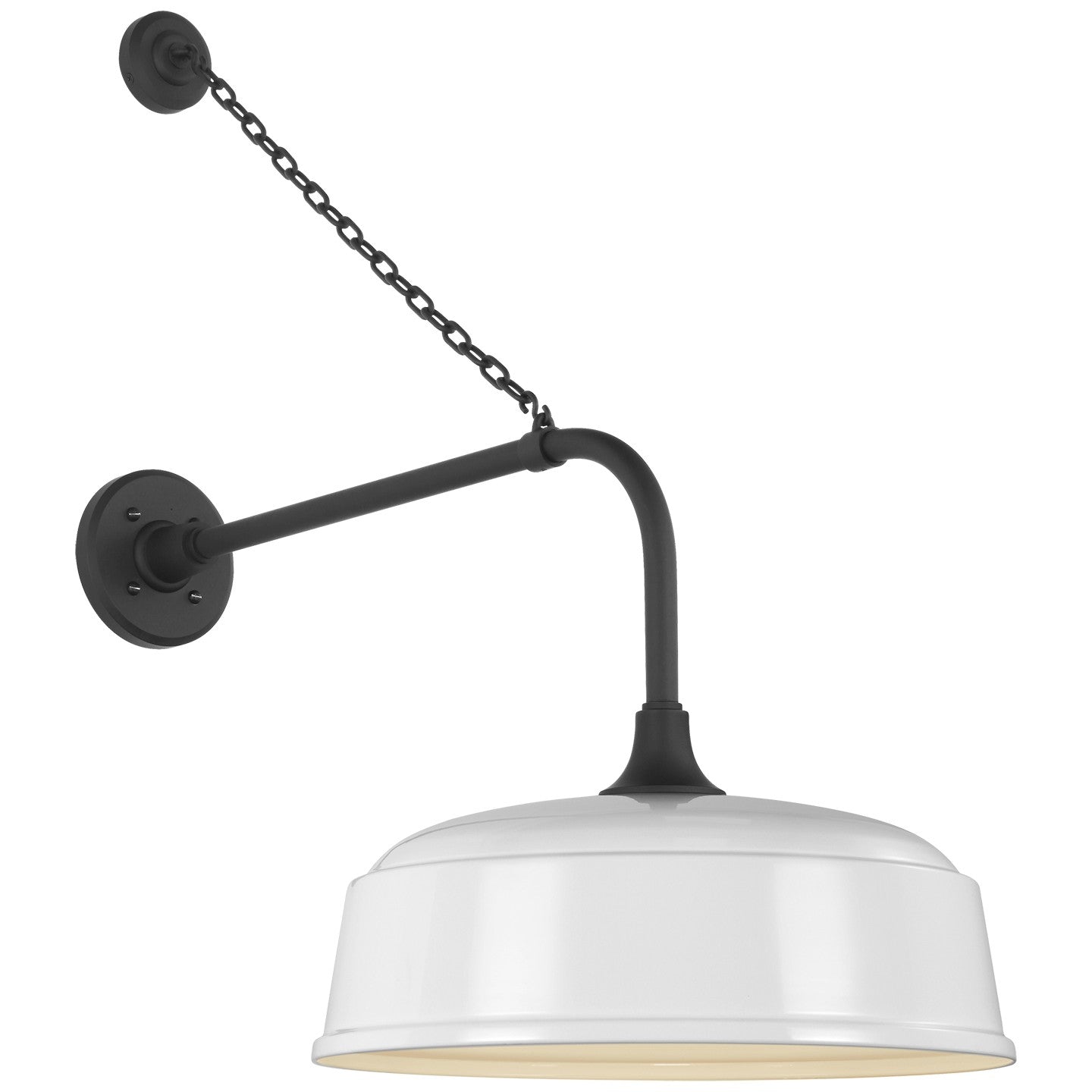 Visual Comfort Signature - TOB 2810MBK/S7-WHT - LED Barn Light - Academy Barn Light - Matte Black