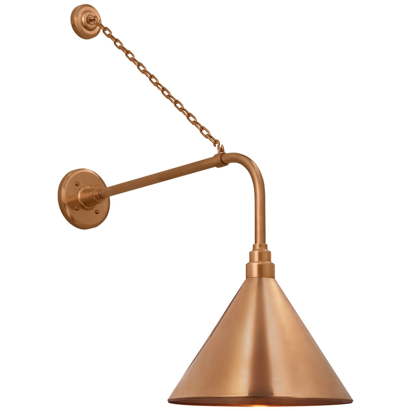 Visual Comfort Signature - TOB 2810SC/S11-SC - LED Barn Light - Academy Barn Light - Soft Copper