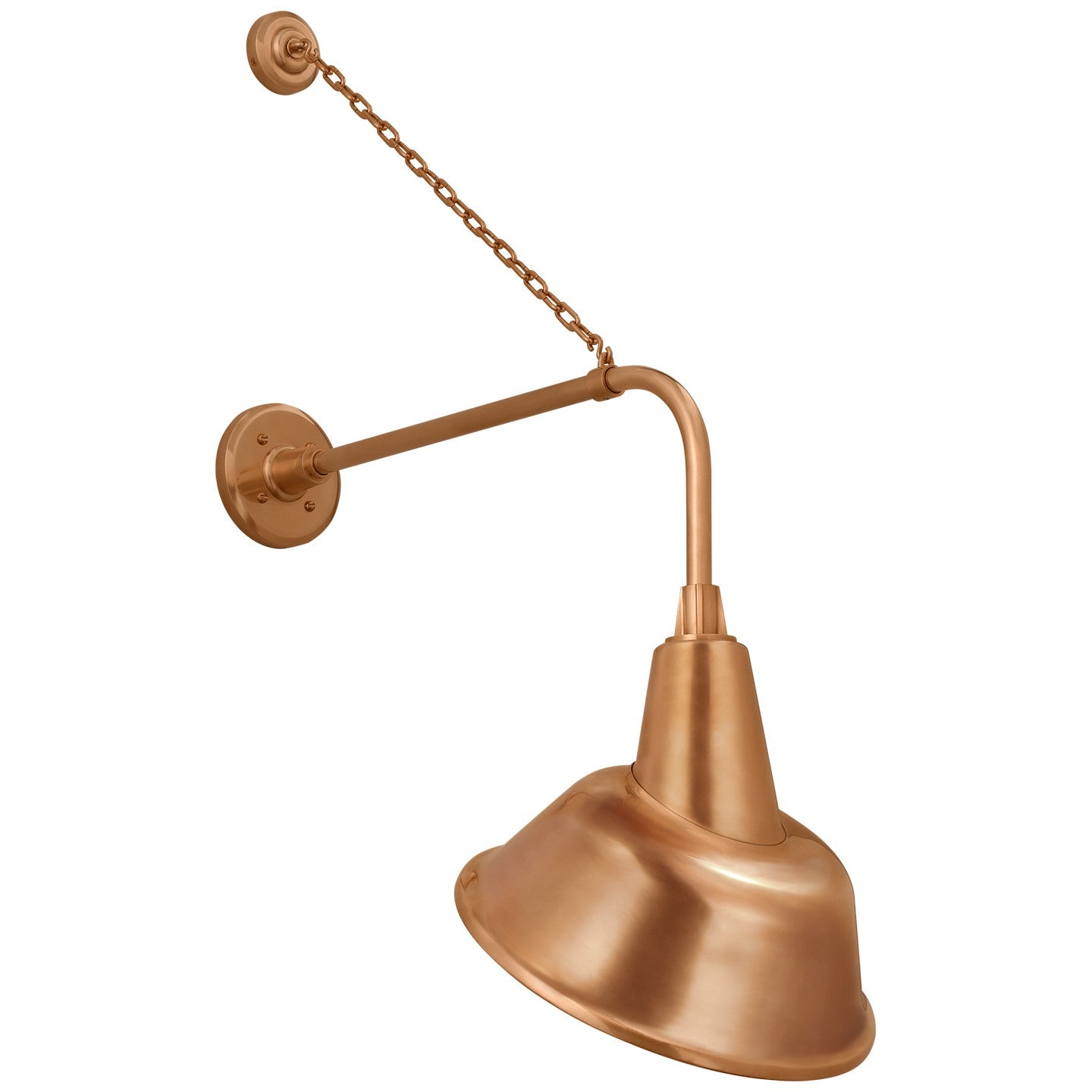 Visual Comfort Signature - TOB 2810SC/S3-SC - LED Barn Light - Academy Barn Light - Soft Copper