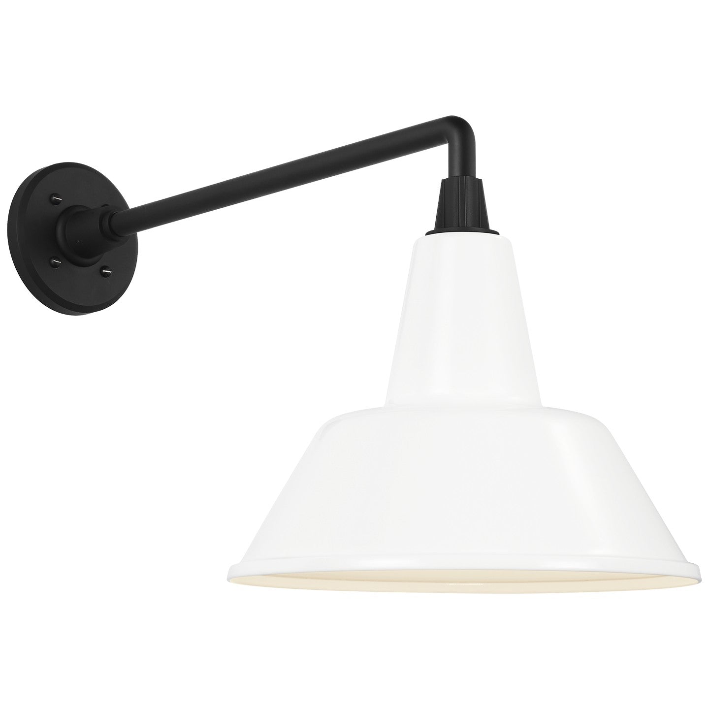 Visual Comfort Signature - TOB 2812MBK/S1-WHT - LED Barn Light - Academy Barn Light - Matte Black