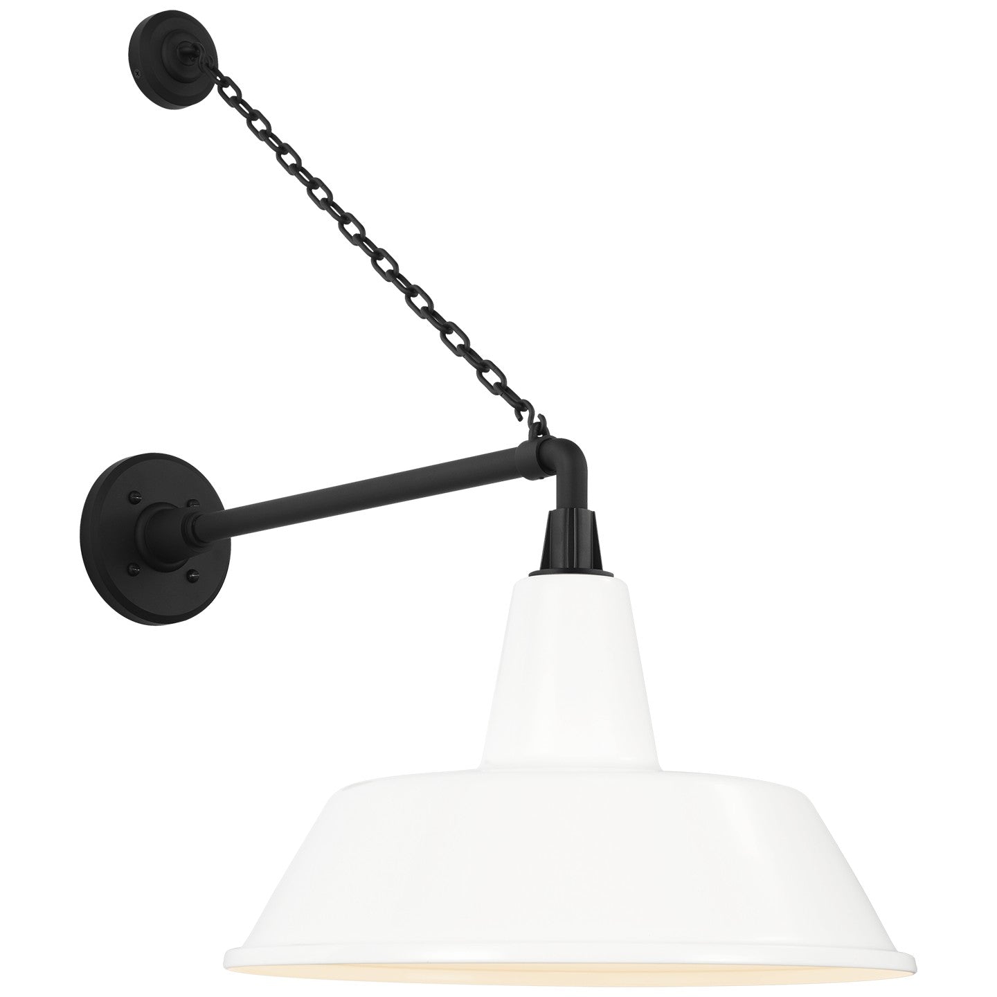 Visual Comfort Signature - TOB 2813MBK/S2-WHT - LED Barn Light - Academy Barn Light - Matte Black