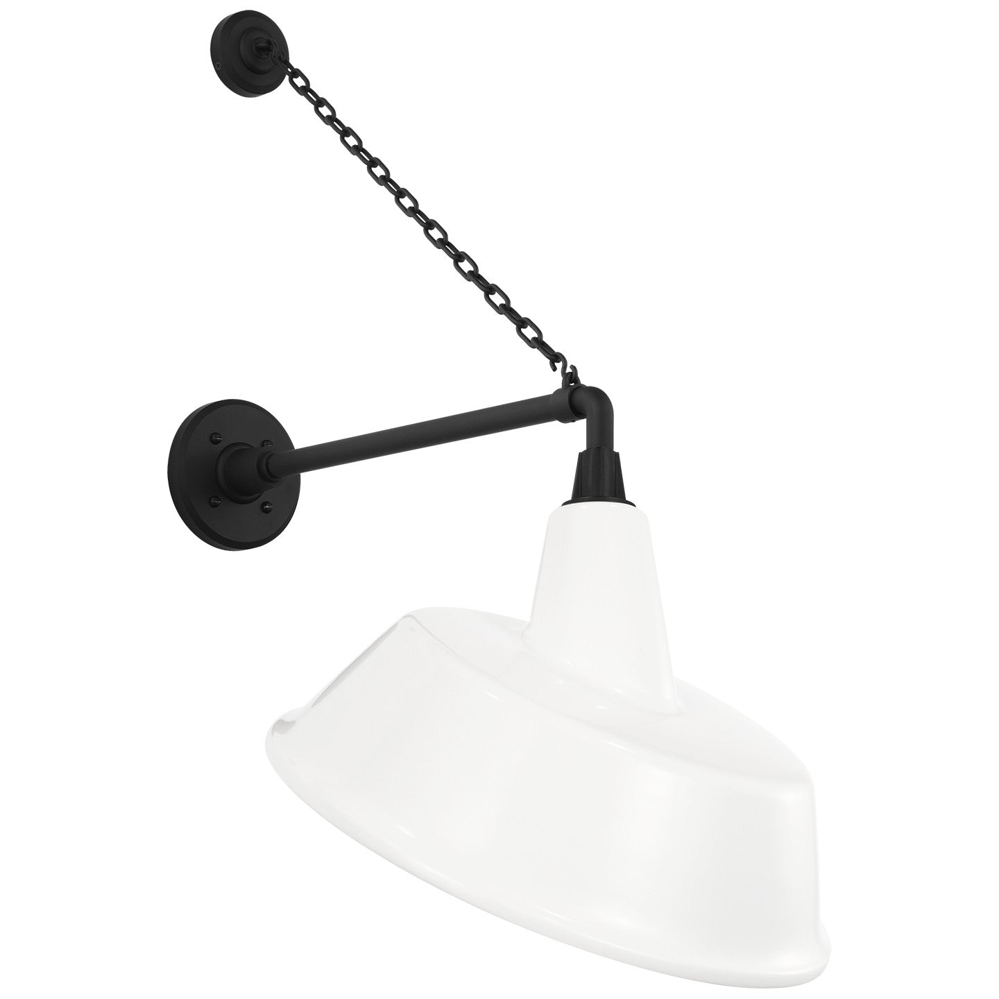 Visual Comfort Signature - TOB 2813MBK/S4-WHT - LED Barn Light - Academy Barn Light - Matte Black