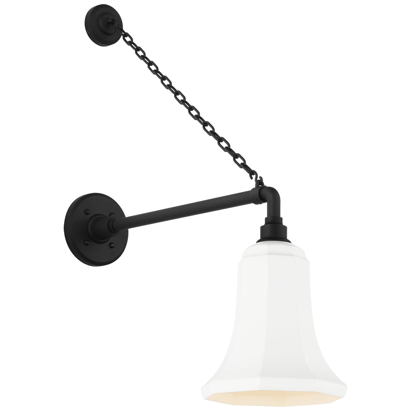 Visual Comfort Signature - TOB 2813MBK/S8-WHT - LED Barn Light - Academy Barn Light - Matte Black