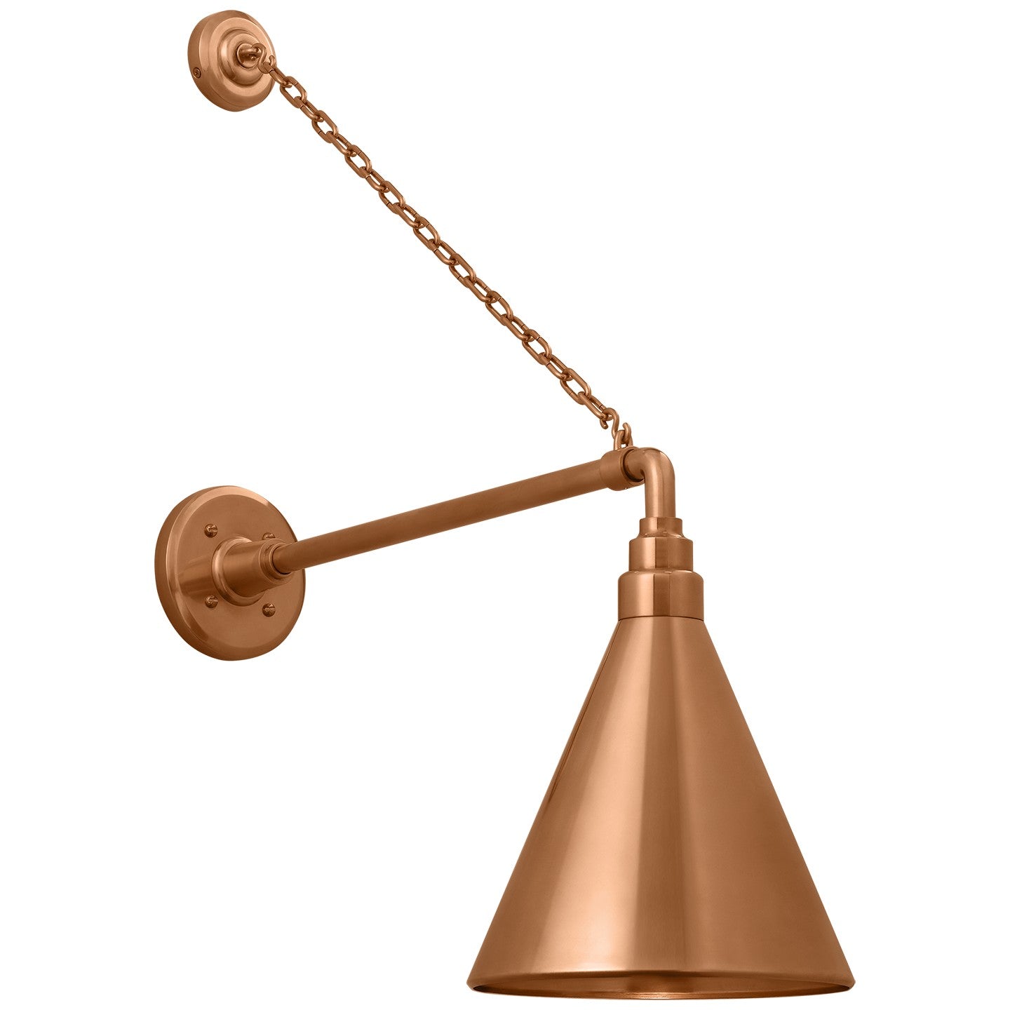 Visual Comfort Signature - TOB 2813SC/S10-SC - LED Barn Light - Academy Barn Light - Soft Copper